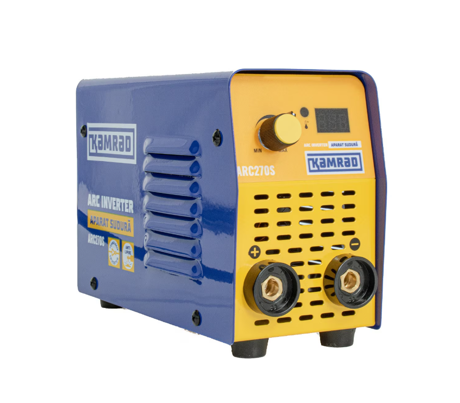 Set Aparat de sudura, Aparat de sudura , MMA 270A, afisaj electronic LCD, Invertor tehnologie inalta