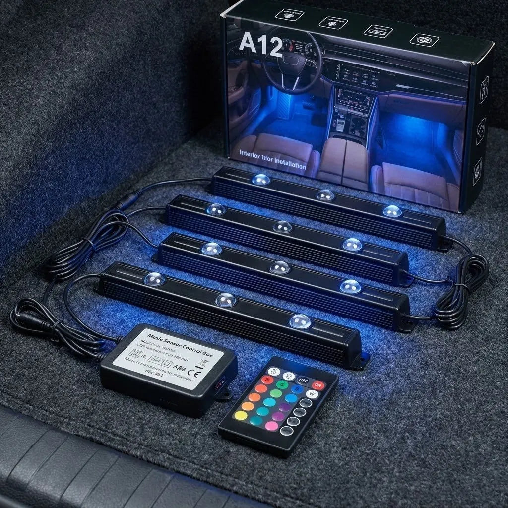 Lumini Ambientale Portabile 2 în 1 – 7 Culori RGB, Telecomandă și Încărcare USB