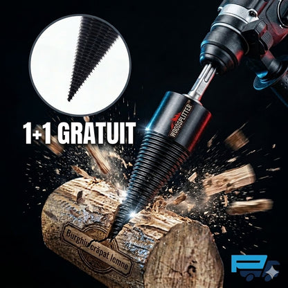 Burghiu WOODSPLITTER™ pentru crăpat lemne 1+1 GRATUIT