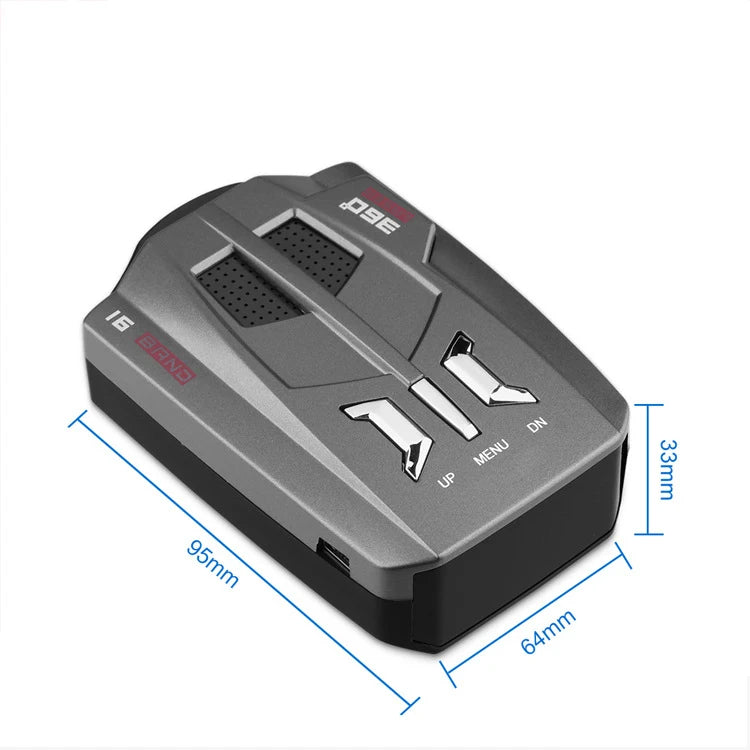 Detector Radar Auto Full Band cu Alerte Vocale și Ecran LED V9