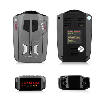 Detector Radar Auto Full Band cu Alerte Vocale și Ecran LED V9
