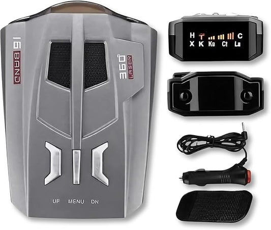 Detector Radar Auto Full Band cu Alerte Vocale și Ecran LED V9