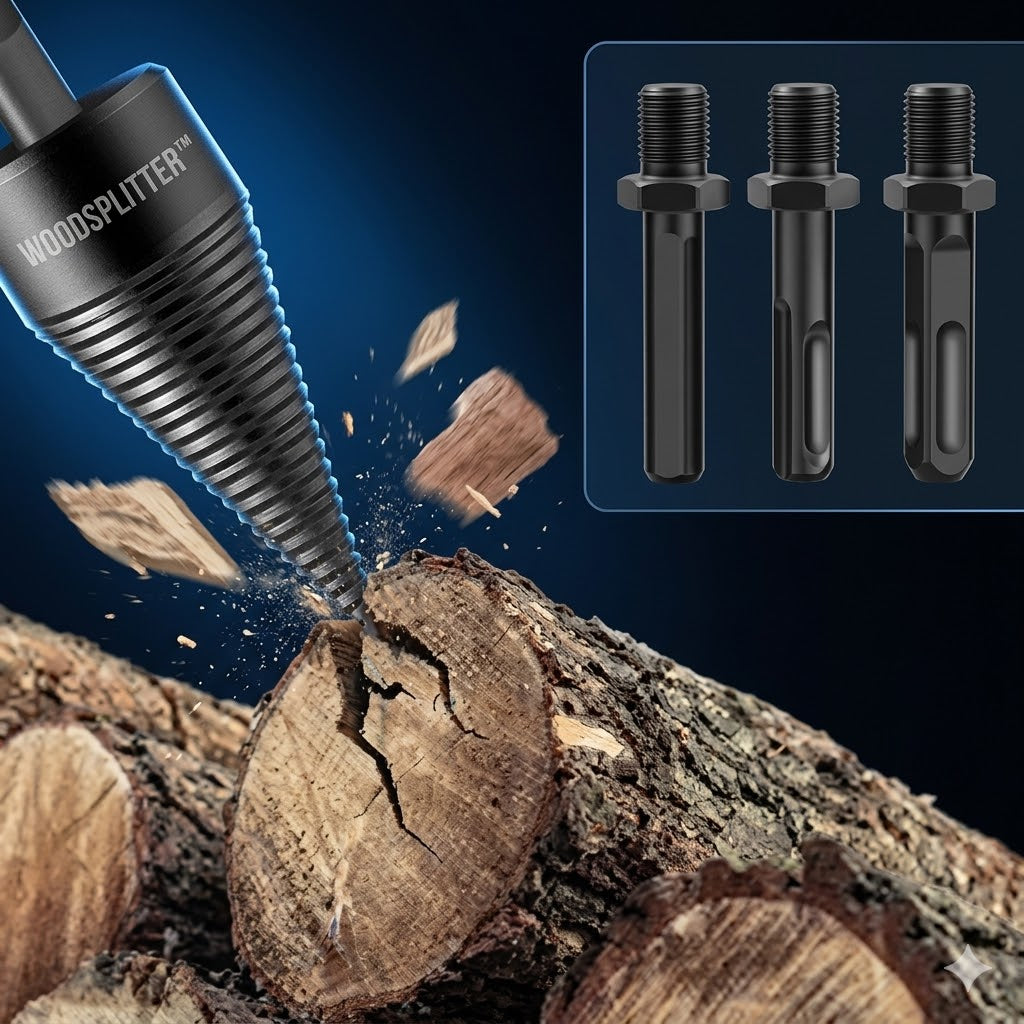 Burghiu WOODSPLITTER™ pentru crăpat lemne 1+1 GRATUIT