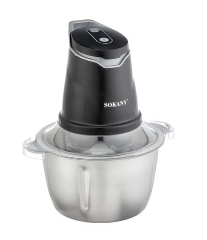 Tocător Electric Profesional Sokany, Bol 2L Inox, 400W, 4 Lame
