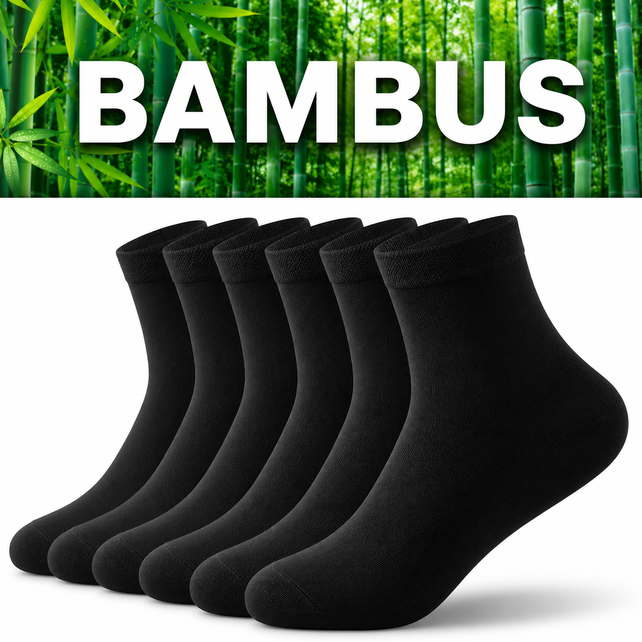 Set 5 perechi șosete din bambus, respirabile și anti-miros