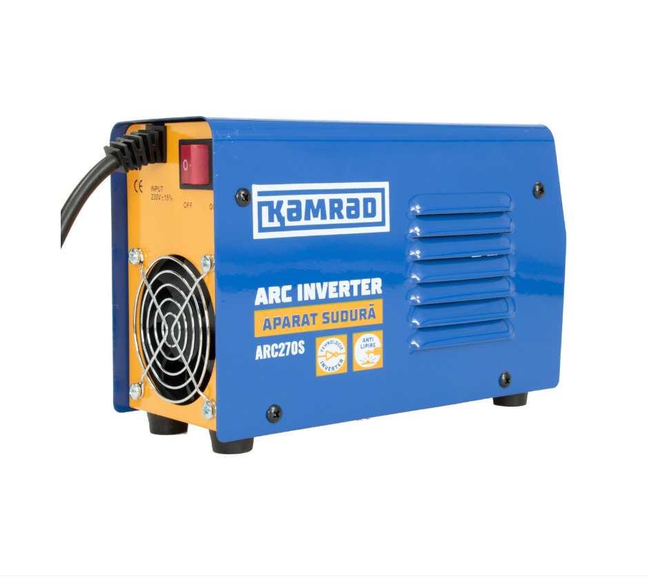 Set Aparat de sudura, Aparat de sudura , MMA 270A, afisaj electronic LCD, Invertor tehnologie inalta
